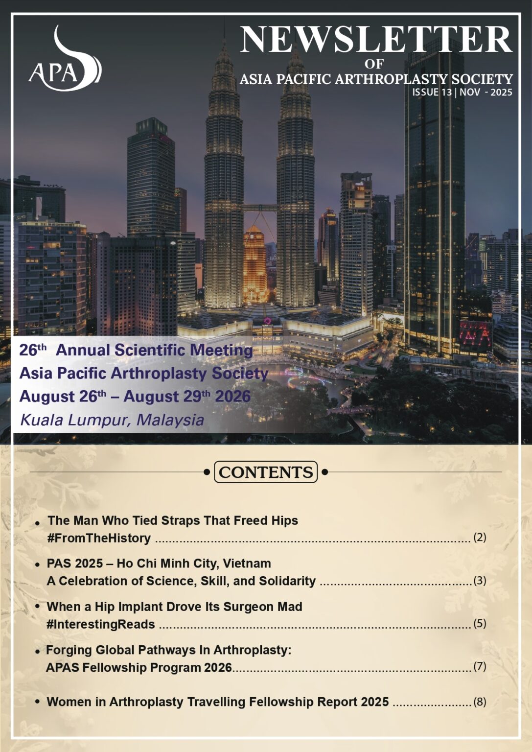 APAS – Asia Pacific Arthroplasty Society